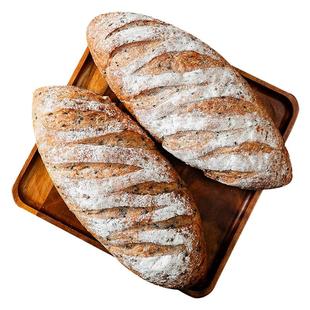 康泉黑麦杂粮大列巴切片无加蔗糖全麦黑芝麻欧包粗粮木糖醇零食品