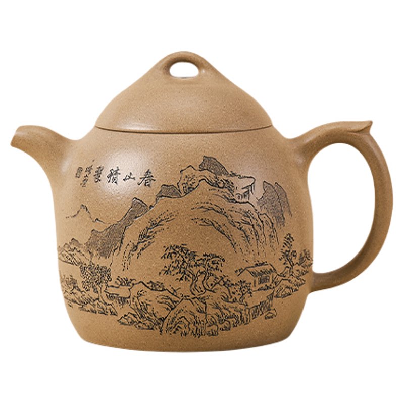 【许小亚】宜兴紫砂壶名家大师全手工原矿本山绿泥秦权壶泡茶