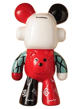 21厘米手工彩绘涂鸦DIY背包熊