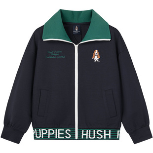 暇步士童装男童针织外套春新款大童学院风运动上衣儿童宽松夹克