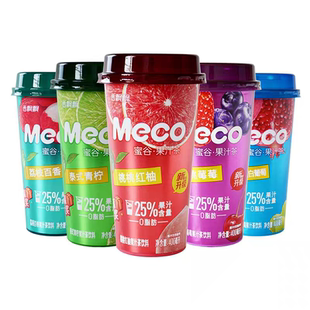 香飘飘meco蜜谷果汁茶青柠桃桃红柚芒白葡萄荔枝百香莓莓茶饮料