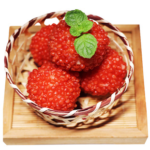 正宗梁某人脆花粒荔枝虾球原料天妇罗脆花粒红色翠花颗粒抖音同款