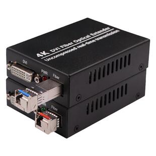 巢客 4KDVI音视频光端机带LC光模块10G万兆光纤延长器4K实时非压缩DVI高清光端机分辨率3840*2160p