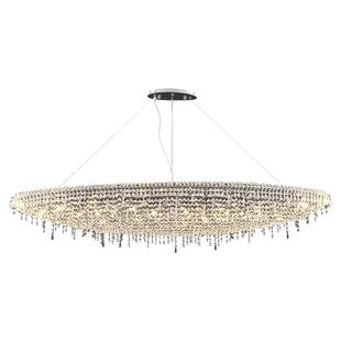 manooi意式轻奢进口埃及水晶别墅餐厅长桌岛台创意船型长条吊灯