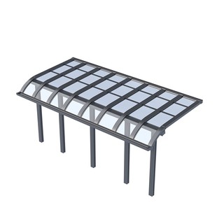 铝合金雨棚pc耐力板家用阳台露台院子遮阳防晒阳光房庭院户外停车