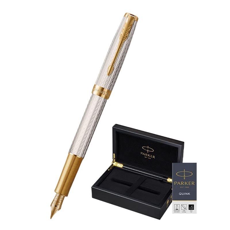 PARKER/派克高端卓尔致臻系列墨水笔高档男士商务办公送礼礼物自用书写练字钢笔