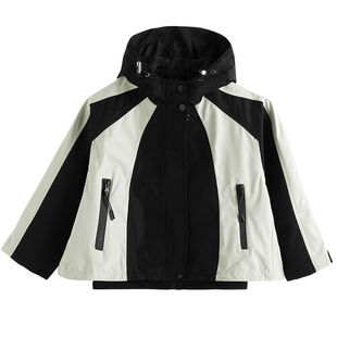 【清仓】女童外套春秋儿童春季洋气时髦冲锋衣中大童时尚夹克春装