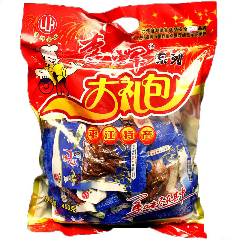 湖南平江特产李辉大礼包毛毛鱼香辣香酥小黄鱼干280g零食包邮