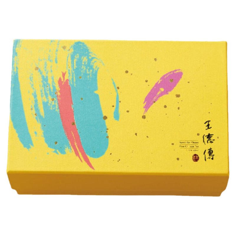 王德传日晏二中茶叶礼盒装250g(阿里山金萱乌龙+五年期陈皮普洱)