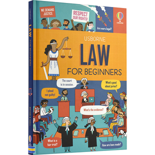 Usborne法律知识主题科普绘本 Law for Beginners 尤斯伯恩百科读物 儿童英语启蒙书籍青少年课外阅读读物 10-13岁 英文原版进口
