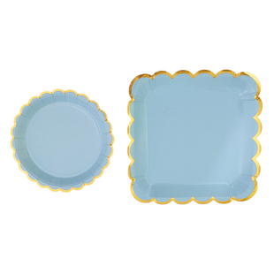 野餐盘一次性餐盘儿童生日派对春游户外网红野餐餐具蛋糕盘子纸盘