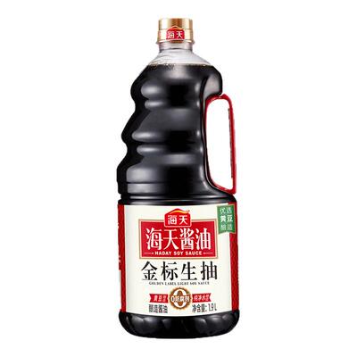 海天金标生抽1.9L*6瓶餐饮整箱批发酿造酱油提鲜炒菜凉拌调味料