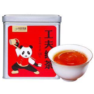川茶集团川红工夫红茶焦蜜花果香高山小种红茶浓香耐泡茶叶自己喝