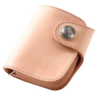 官方代理日本REDMOON红月基本款 HR-01植鞣牛皮男女短款钱包财布