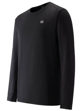 KOLON SPORT可隆长袖T恤男户外休闲防晒UPF50+微拉绒圆领上衣