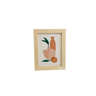 ins风原木色简约相框 7寸实木奇妙创意摆件卧室装饰拍照道具画框