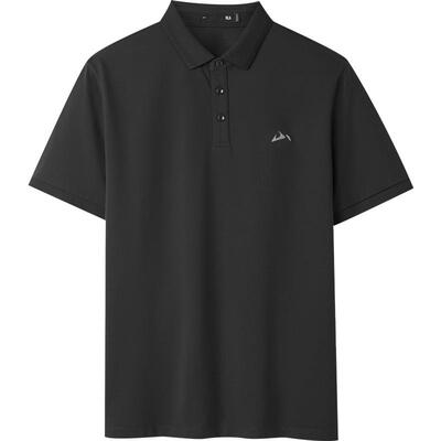 海澜之家翻领含桑蚕丝短袖Polo男