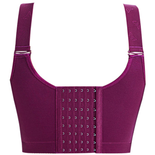 6排8扣大码无海棉无钢圈调整型内衣女收副乳上托聚拢薄款文胸192