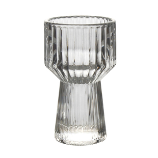 小酒杯白酒杯分酒壶酒具套装锥形竖纹分酒器加厚一口杯玻璃