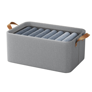 佳帮手家用衣物整理收纳盒衣柜收纳分层神器可折叠裤子衣服收纳筐