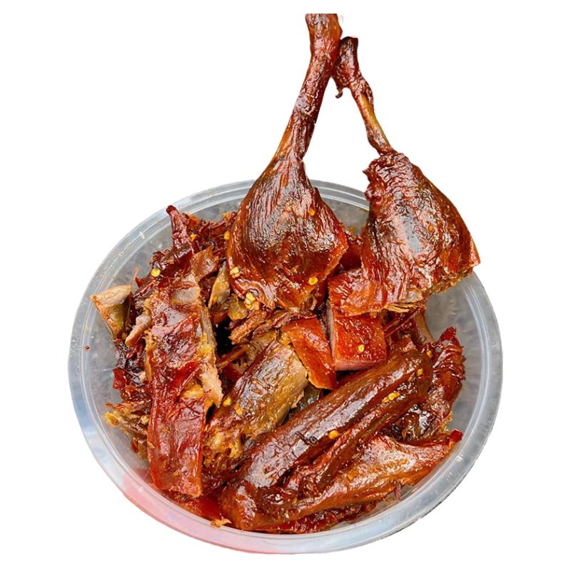 手撕碎碎鸭湖南特产酱板鸭正临宗武辣卤味黑鸭货肉类熟食小吃零食