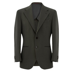 CULTUM NAPOLI 意式麻丝混纺单排扣西服男士套装春夏免烫休闲西装