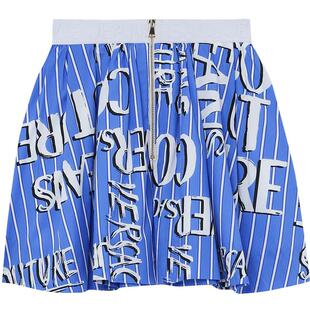 IT VERSACE JEANS COUTURE女装拉链短裤条纹印花裙裤102ENSXK