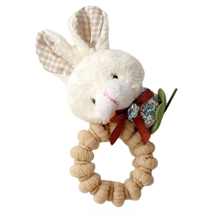 儿童可爱毛绒兔子发圈女童小熊皮筋扎发高弹力发绳不伤发头绳发饰