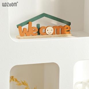 WOZOOM现代简约办公桌面摆件卧室房间装 饰品 饰家居玄关客厅书桌装