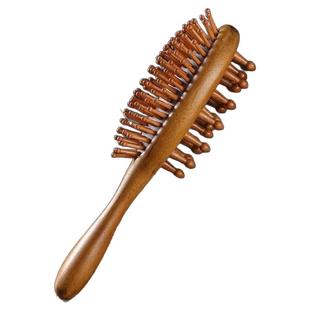 檀木双面经络气垫梳子气囊梳按摩实木头部木梳檀木家用男女士专