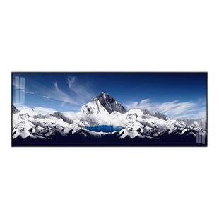 南迦巴瓦峰客厅装饰画沙发背景墙挂画办公室酒店日照金山风景壁画