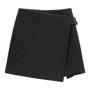 TKY SHOP时尚短款半身裙2025冬季新款丝羊毛混纺高级感优雅A字裙