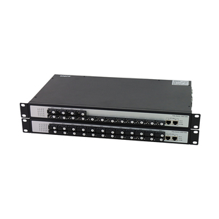 拓轩汇聚光纤交换机百兆千兆网络交换器16光24光2电机架式光纤收发器光电转换器单多模通用