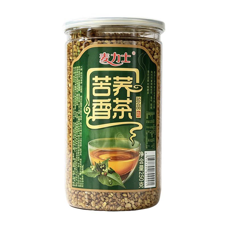 麦力士苦荞茶250g内蒙特产全胚芽麦香型餐饮招待家用商用大麦香茶
