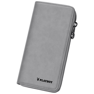 花花公子钱包男士长款手拿包大容量新款卡包皮夹子潮牌爸爸款手包