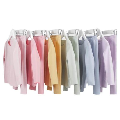 马克珍妮德绒发热男女童儿童红色保暖内衣家居服套装宝宝秋衣睡衣