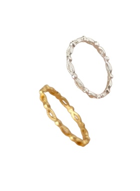 韩国韩版S925纯银简单款单圈戒指