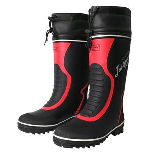 非常行男士冬季加绒雨靴男款防水雨鞋高筒橡胶防滑水鞋钓鱼胶鞋