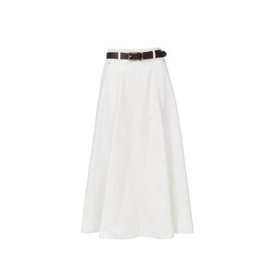 绫致ONLY2026春季新款量感A字伞摆解构拼接半身裙女