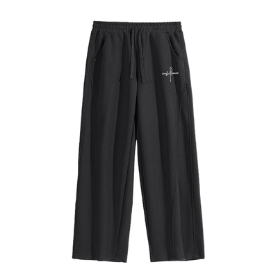 真维斯黑色男士裤子休闲款春秋季