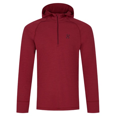 Haglöfs火柴棍Merino fleece Hood男子户外滑雪登山轻量长袖T恤