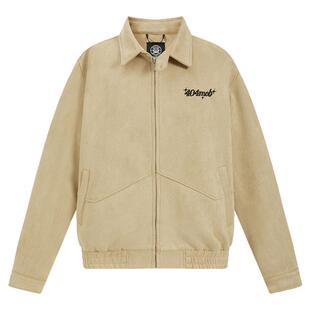 404MOB麂皮绒活页复古哈灵顿翻领夹克男女Cleanfit老钱风廓形外套