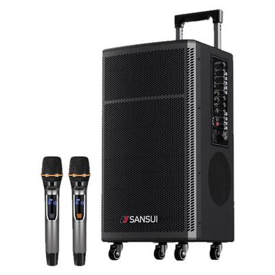 山水TE12户外移动拉杆K歌广场舞大功率演出音响唱歌跳舞直播音箱