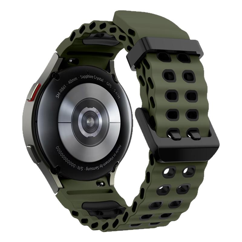 适用三星Galaxy Watch8c/7/6/5智能手表带Watch4/5pro运动FE海洋硅胶ultra腕带4clas