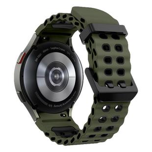 适用三星Galaxy Watch8c/7/6/5智能手表带Watch4/5pro运动FE海洋硅胶ultra腕带4classic 46mm透气samsung配件