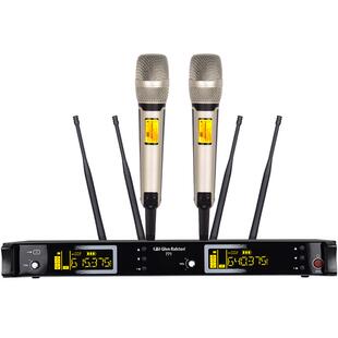 Glen ralston/格伦士顿一拖二无线话筒u段调频领夹会议头戴麦克风