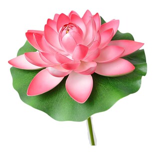 带杆仿真荷花假荷叶跳舞舞蹈荷塘月色表演出道具装饰假荷花莲花