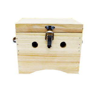 实木两针艾灸盒具非无烟悬熏颈椎温灸器具足三里三阴交随身艾灸器