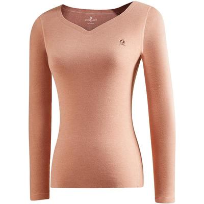 蚕丝德绒无痕打底衫保暖内衣