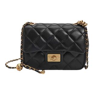 百丽包包女时尚百搭碎银几两羊皮真皮小香风链条包斜挎包X6917BX4